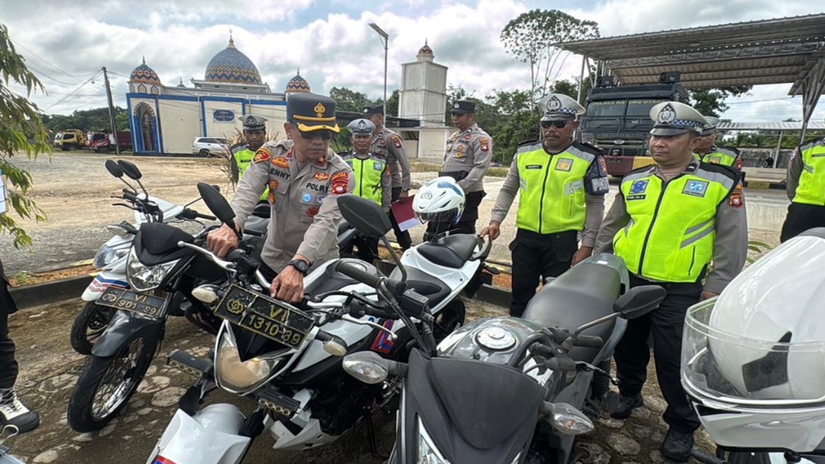Polres Kayong Utara Periksa 77 Kendaraan Dinas, Lima Unit Ditemukan Rusak
