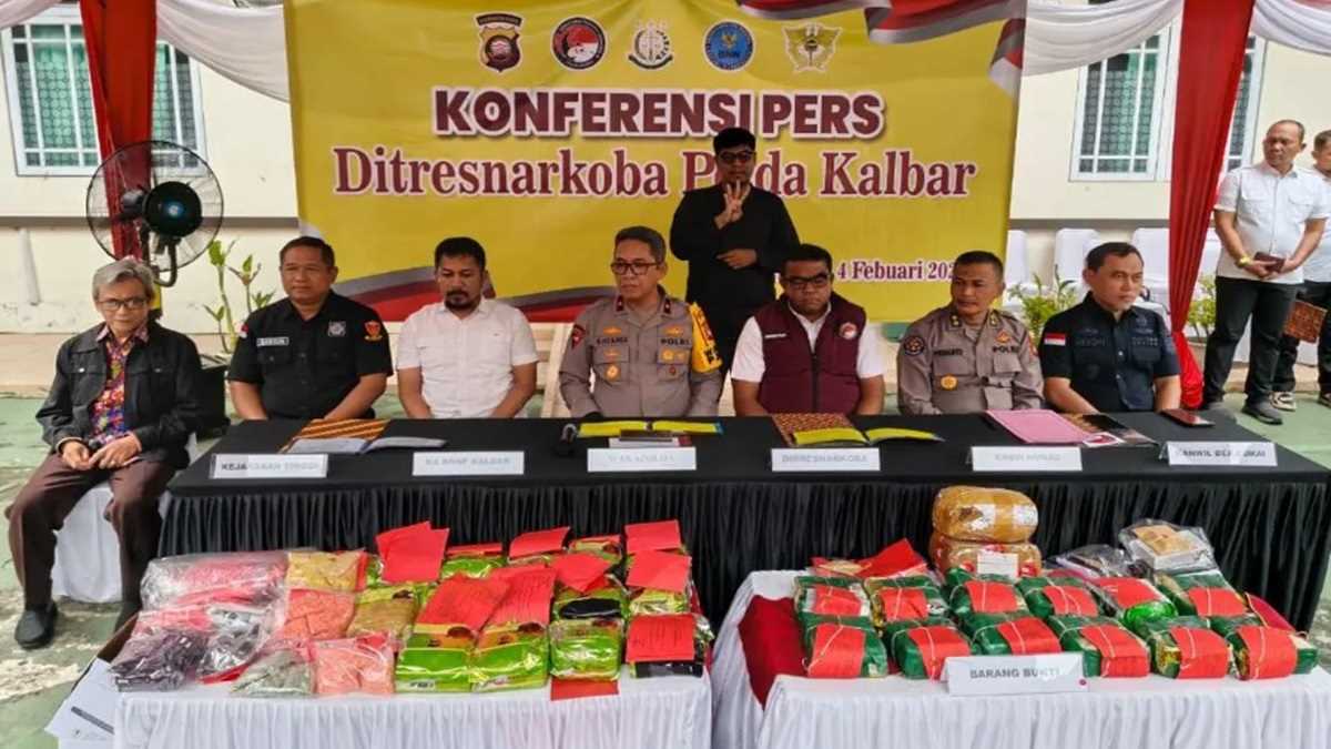Polda Kalbar Musnahkan 12 Kilogram Sabu dari Pengungkapan Jaringan Narkotika Besar