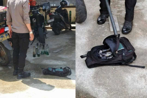 SMPN 3 Sungai Raya Dilempar Bom Molotov, Tim Inafis Polres Kubu Raya Olah TKP Cari Motif Pelaku