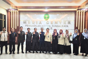 Tindak Lanjut Peraturan KPK Nomor 1 Tahun 2026, PA Sungai Raya Komitmen Wujudkan Peradilan Bersih