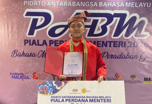 Mahasiswa Pendidikan Matematika FKIP UNTAN Raih Gelar Naib Johan dalam Lomba Pidato Bahasa Melayu Antarabangsa Piala Perdana Menteri Malaysia 2026